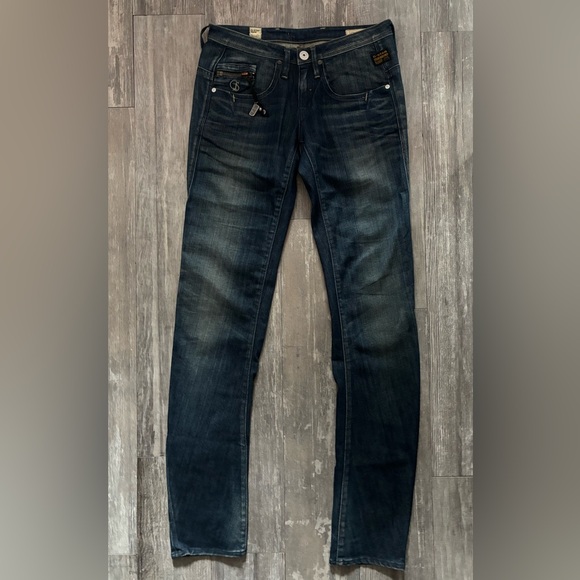 G-STAR women’s blue wash jeans, size 27x32 - Picture 2 of 7